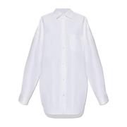 Balenciaga Oversize skjorta med fickor White, Dam