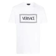 Versace Optisk Vit T-shirt White, Herr