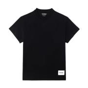 Jil Sander Svart T-shirt Set Black, Herr
