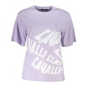 Cavalli Class Dam Logo Print T-shirt Purple, Dam