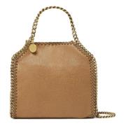 Stella McCartney Pecan Tiny Tote Bag Beige, Dam