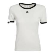 Courrèges T-Shirts White, Dam