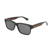 Gucci Stiliga solglasögon Gg0340S färg 006 Black, Herr