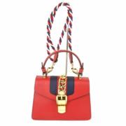 Gucci Vintage Pre-owned Tyg gucci-vskor Red, Dam