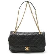 Chanel Vintage Pre-owned Laeder axelremsvskor Black, Dam