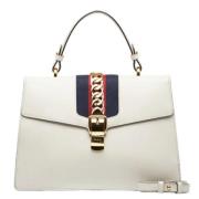 Gucci Vintage Pre-owned Tyg gucci-vskor White, Dam