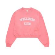 Sporty & Rich Pink Wellness Club Sweatshirt Pink, Dam