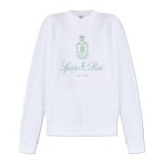 Sporty & Rich Bomullsweatshirt White, Unisex