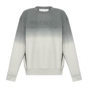 JW Anderson Sweatshirt med broderat logotyp Gray, Herr