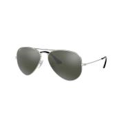 Ray-Ban Klassiska Aviator solglasögon i silver Gray, Unisex