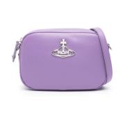 Vivienne Westwood Lila Faux Läder Axelväska Purple, Dam