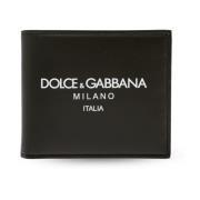 Dolce & Gabbana Plånbok med tryckt logotyp Black, Herr