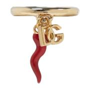 Dolce & Gabbana Ring med berlocker Yellow, Dam