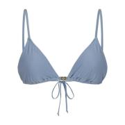 Ganni Hav Shine Bikini Top Blue, Dam