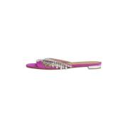 Aquazzura Pre-owned Pre-owned Tyg lgskor Purple, Dam