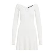 Jacquemus Off-White Mini Klänning Pralu White, Dam