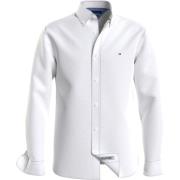 Tommy Hilfiger Vit Linne Button Down Skjorta White, Herr