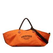 Hermès Vintage Pre-owned Canvas axelremsvskor Orange, Dam