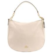 Coach Pre-owned Pre-owned Tyg axelremsvskor Beige, Dam