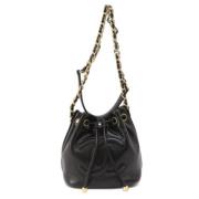 Chanel Vintage Pre-owned Tyg chanel-vskor Black, Dam