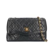 Chanel Vintage Pre-owned Tyg chanel-vskor Black, Dam