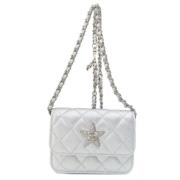 Chanel Vintage Pre-owned Tyg chanel-vskor White, Dam