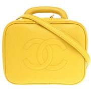 Chanel Vintage Pre-owned Tyg chanel-vskor Yellow, Dam