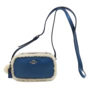 Coach Pre-owned Pre-owned Tyg axelremsvskor Blue, Dam