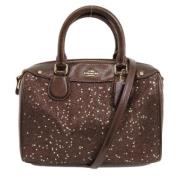 Coach Pre-owned Pre-owned Tyg handvskor Brown, Dam