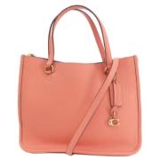 Coach Pre-owned Pre-owned Tyg totevskor Pink, Dam