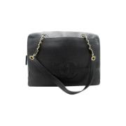 Chanel Vintage Pre-owned Laeder axelremsvskor Black, Dam