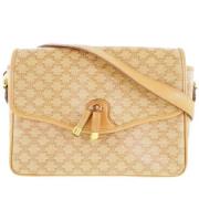 Celine Vintage Pre-owned Plast axelremsvskor Beige, Dam