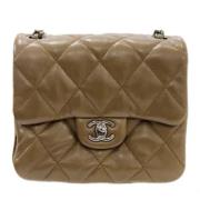 Chanel Vintage Pre-owned Tyg chanel-vskor Beige, Dam