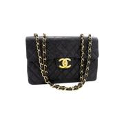 Chanel Vintage Pre-owned Laeder axelremsvskor Black, Dam