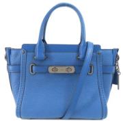 Coach Pre-owned Pre-owned Tyg handvskor Blue, Dam