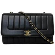 Chanel Vintage Pre-owned Tyg chanel-vskor Black, Dam