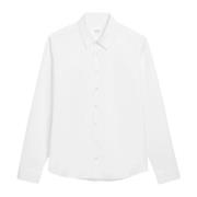 Ami Paris Vit Bomull Poplin Skjorta - Klassisk White, Herr