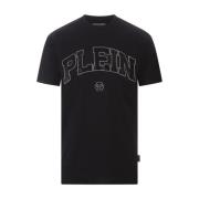 Philipp Plein Svart Kristall T-shirt Black, Herr