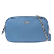 Coach Pre-owned Pre-owned Tyg axelremsvskor Blue, Dam