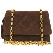 Chanel Vintage Pre-owned Tyg chanel-vskor Brown, Dam