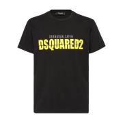 Dsquared2 Stiliga Herr T-shirts & Polos Kollektion Black, Herr