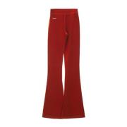 Dsquared2 Högmidjade Flare Sweatpants Red, Dam