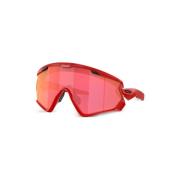 Oakley Röda Spegel Goggle-Stil Solglasögon Red, Unisex