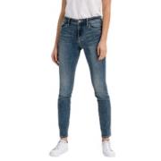 Armani Exchange Blå Denim Skinny Fit Byxor Blue, Dam