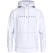 Tommy Jeans Vit Tröja Klassisk Passform Bomull Polyester White, Herr