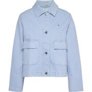 Tommy Jeans Vintage Tvättad Skjorta Stil Jacka Blue, Dam