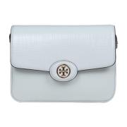 Tory Burch Blå Patentläder Axelväska Blue, Dam