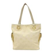 Salvatore Ferragamo Pre-owned Pre-owned Tyg axelremsvskor Beige, Dam