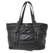 Bottega Veneta Vintage Pre-owned Laeder axelremsvskor Black, Dam