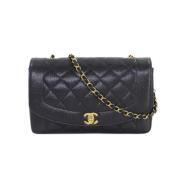 Chanel Vintage Pre-owned Tyg chanel-vskor Black, Dam